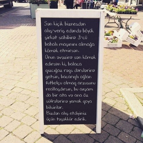 kiçik biznes kafe