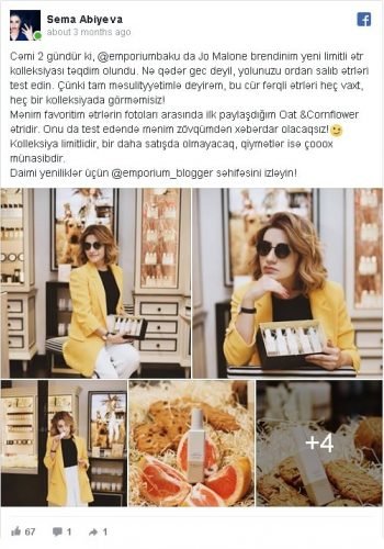 influencer marketinq Səma Abıyeva